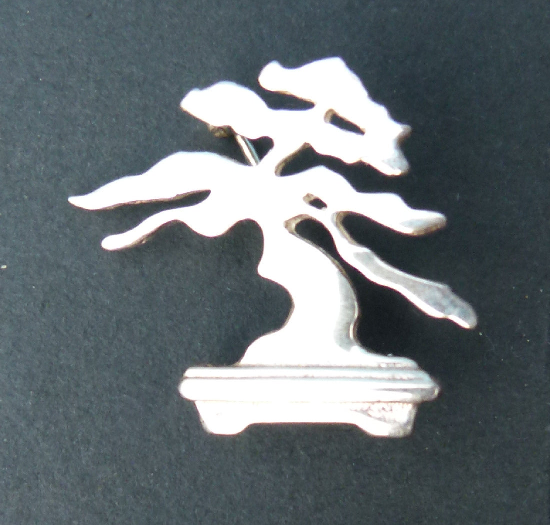 Bonsai Jewellery Sterling Silver Lapel Pin Brooch