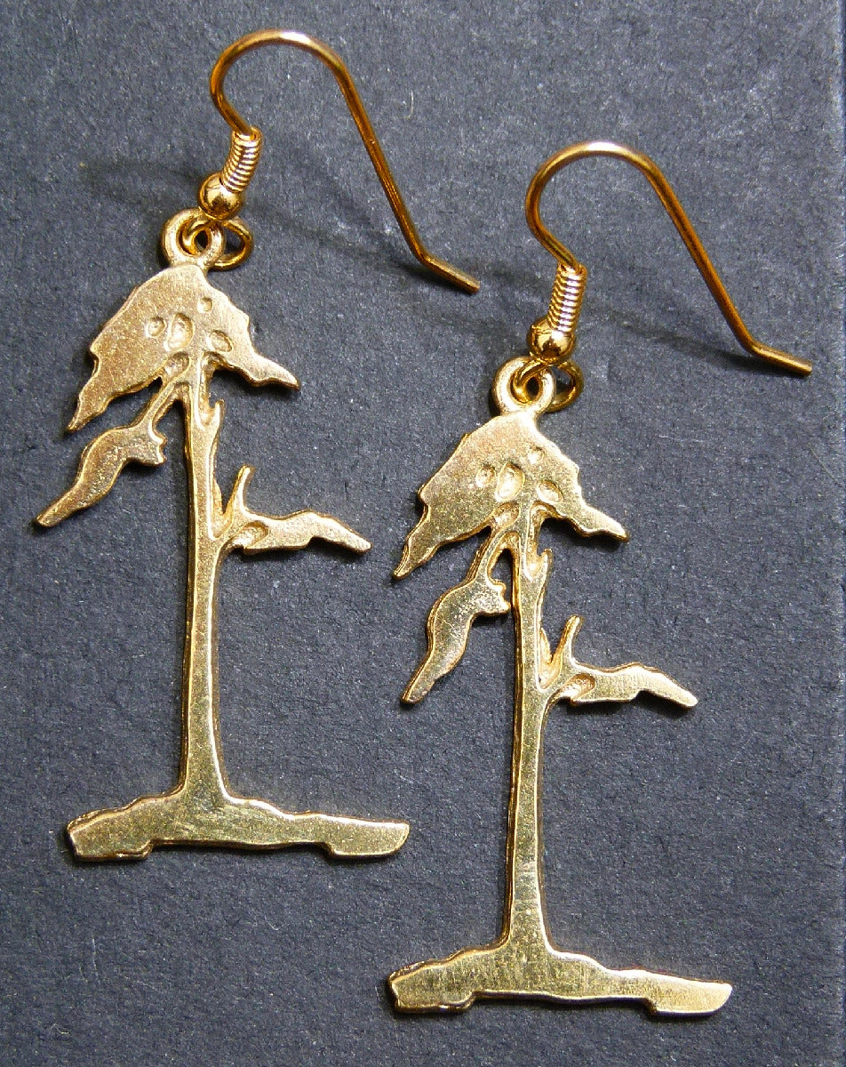 Bonsai Jewellery Gilt Sterling Silver Drop Earrings