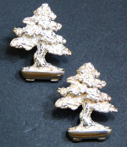 Bonsai Jewellery Sterling Silver Stud Earrings - LAST PAIR!