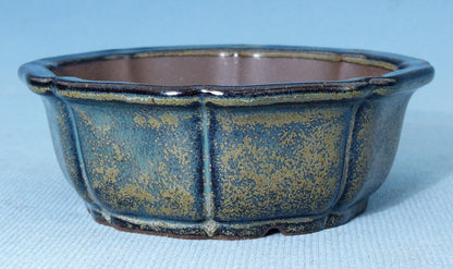 Top Quality Glazed Round Shohin Bonsai Pot - 5"