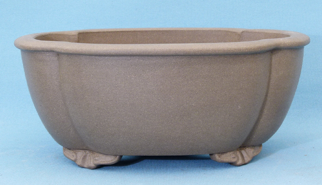 Deep Oval Unglazed Quality Bonsai Pot - 16"