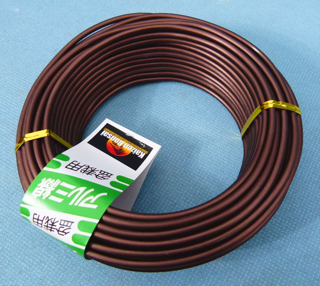 Bonsai Training Craft Wire - Brown Aluminium 500g Coils