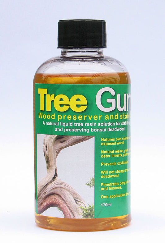 Bonsai deadwood preserver for evergreen varieties Penetrates extremely quickly deep into the wood Stabilises and prevents moisture penetration Exclusive to Kaizen Bonsai
