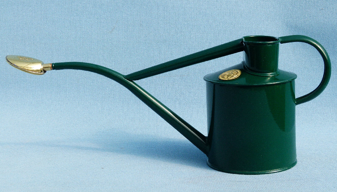 Haws The Rowley Ripple Watering Can -  Steel - Green - 1Litre