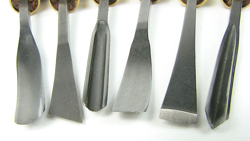 Bonsai & Wood Carving Gouges - 6 Piece Set - Made in GB!