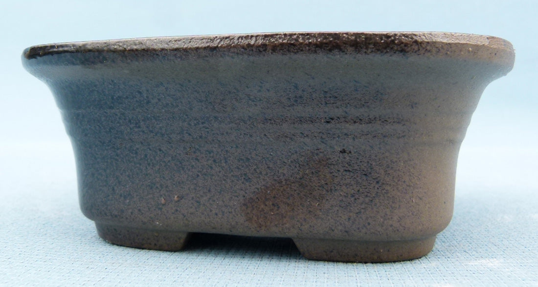 High Quality Japanese Unglazed Rectangular Bonsai Pot - 4.5"