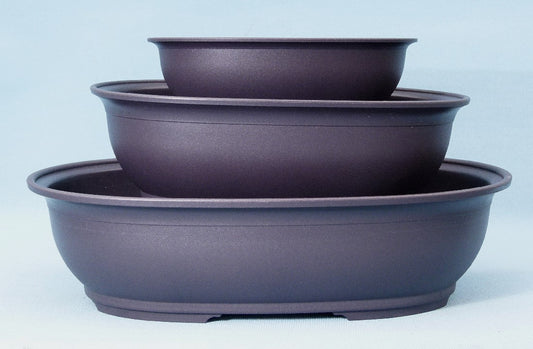 Oval Plastic Bonsai Training Pots - 3 Sizes
