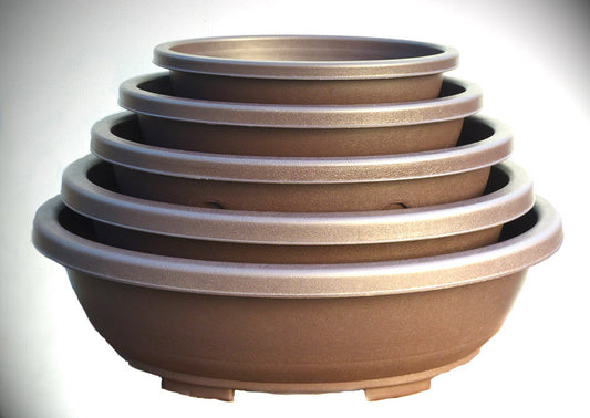 Oval Plastic Bonsai Pots - Various Sizes