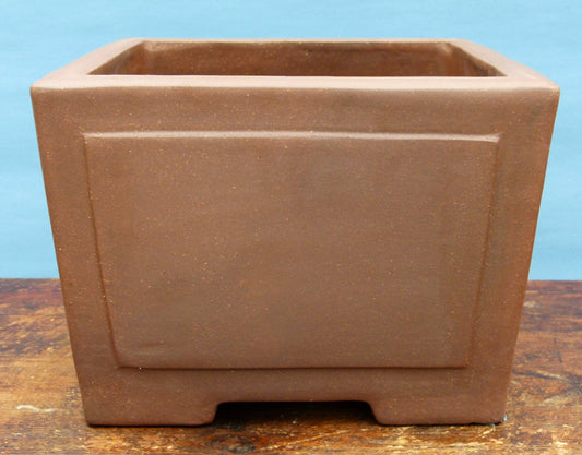 Deep Square Unglazed Quality Bonsai Pot 