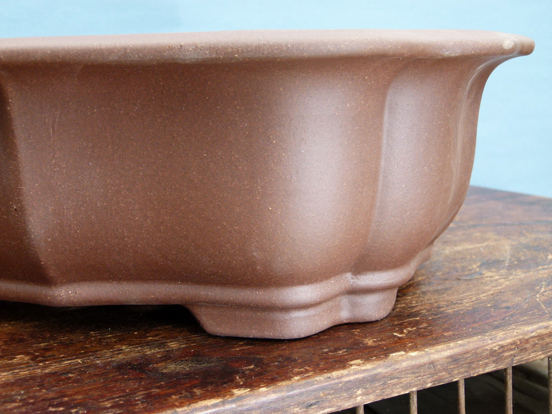 Deep Oval Unglazed Quality Bonsai Pot 