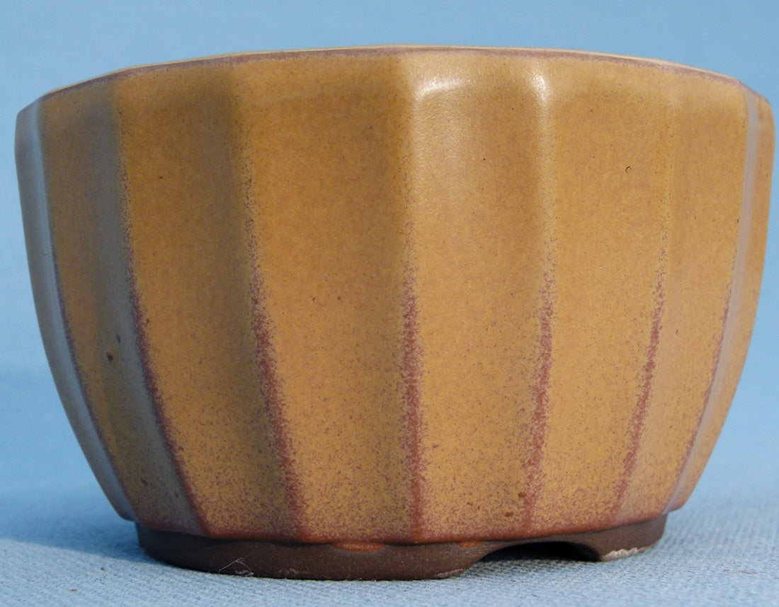 High Quality Japanese Glazed Round Bonsai Pot 