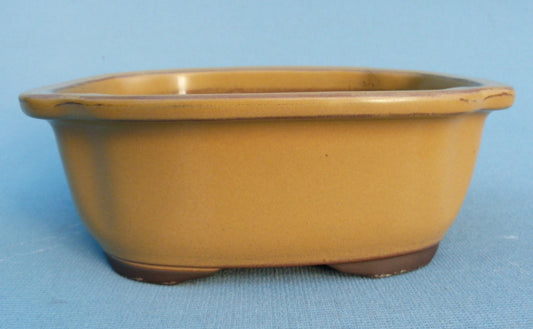 Oval Glazed Japanese Made Bonsai Pot