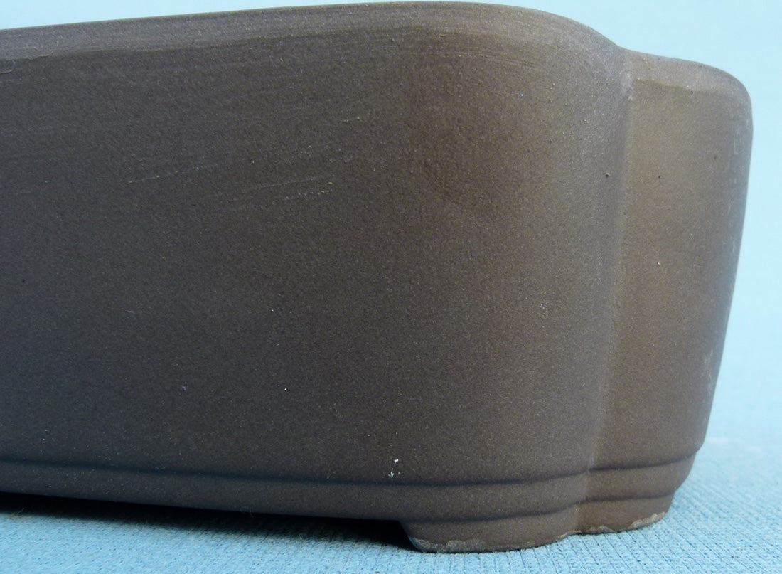 Rectangular Unglazed Japanese Made Bonsai Pot 
