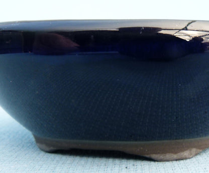 High Quality Japanese Glazed Oval Bonsai Pot - 4"