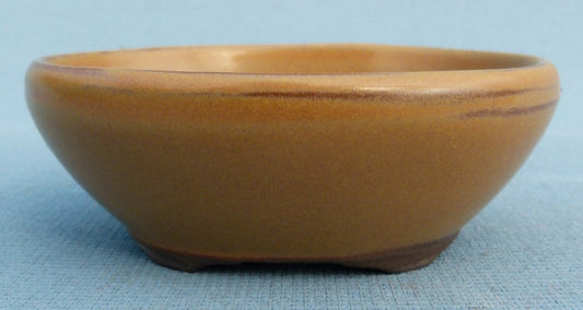 High Quality Japanese Glazed Oval Bonsai Pot - 4"