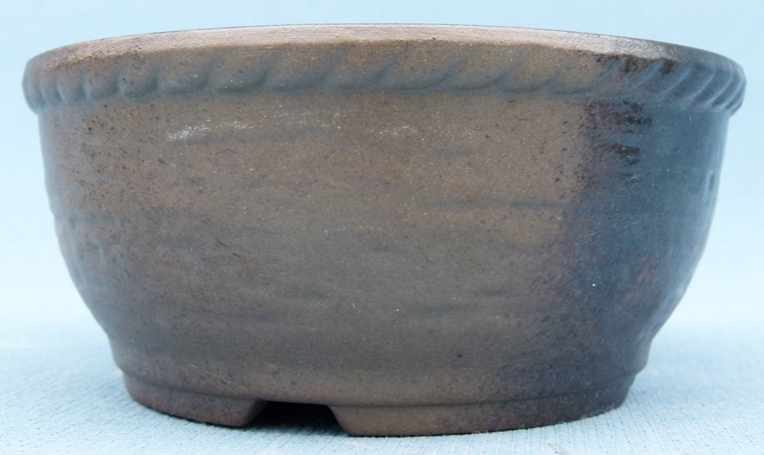 High Quality Japanese Unglazed Round Bonsai Pot - 5"