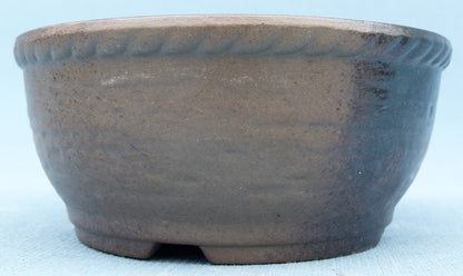 High Quality Japanese Unglazed Round Bonsai Pot - 5"