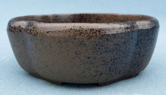 High Quality Japanese Unglazed Oval Bonsai Pot - 4.5"