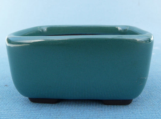 High Quality Japanese Glazed Rectangular Bonsai Pot - 3"