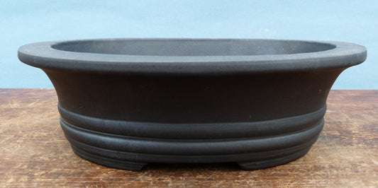 Bonsai Basics - Oval Unglazed Bonsai Pot - 9"