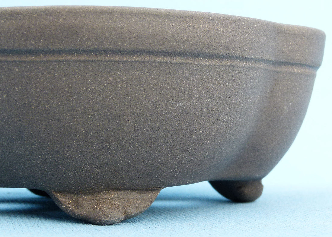 Oval Unglazed Bonsai Pot - 8"