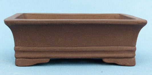 Rectangular Unglazed Bonsai Pot - 8"