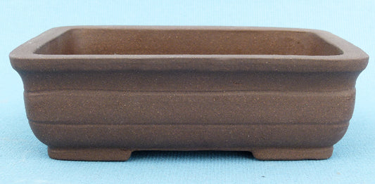 Rectangular Unglazed Bonsai Pot - 8"