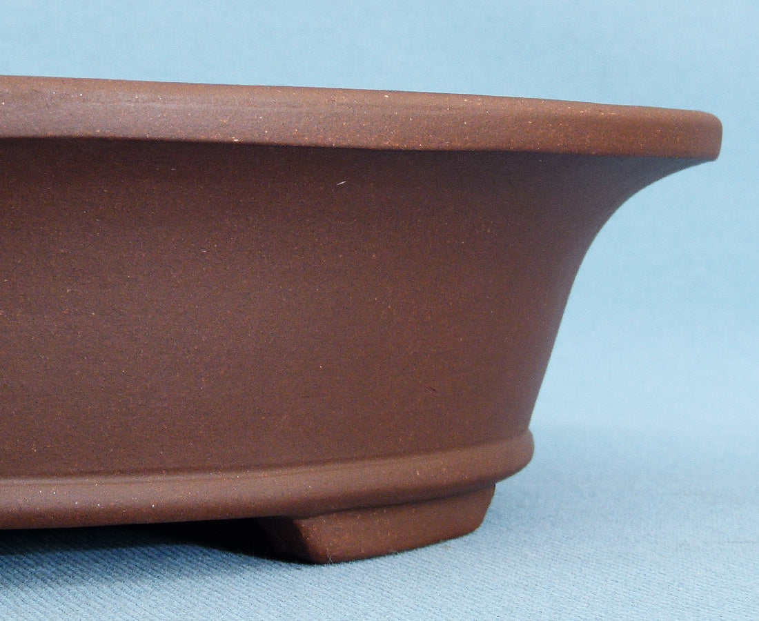 16' Unglazed Oval Brown cheapest Bonsai Pot