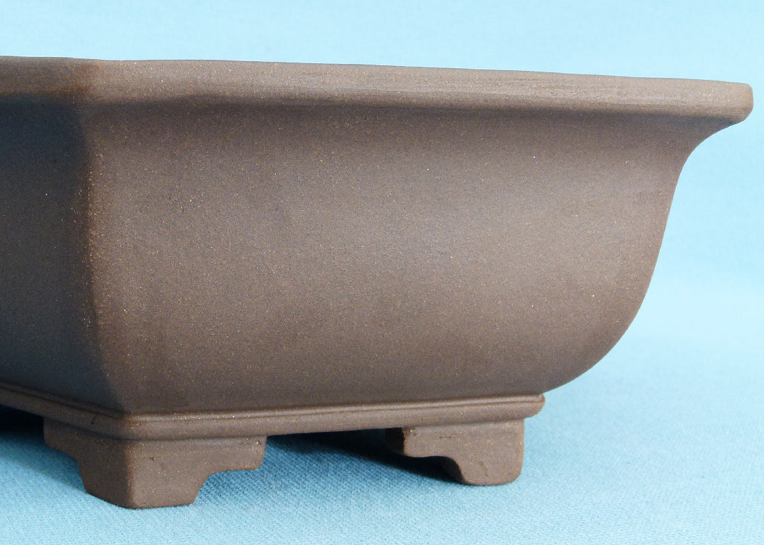 Hexagonal Unglazed Quality Bonsai Pot - 14"