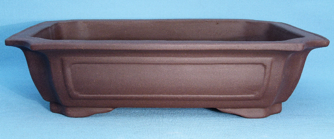 Rectangular Unglazed Quality Bonsai Pot - 18"