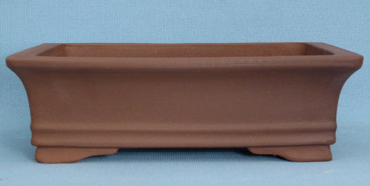 Rectangular Unglazed Bonsai Pot - 12"