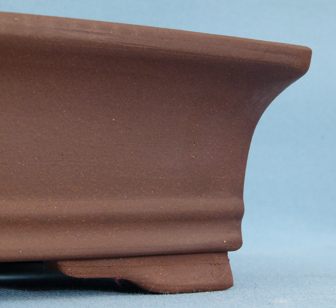 Rectangular Unglazed Bonsai Pot - 12"