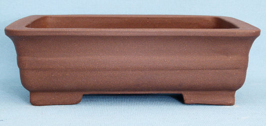 Rectangular Unglazed Bonsai Pot - 12"