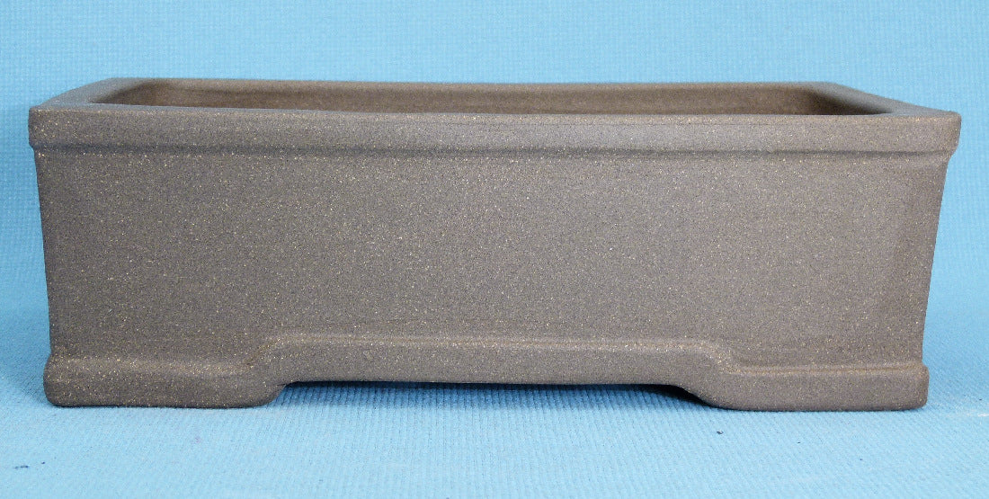 Rectangular Unglazed Bonsai Pot - 10"