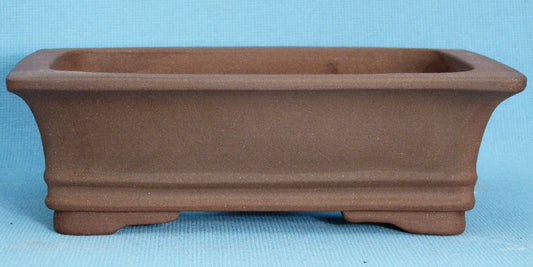 Rectangular Unglazed Bonsai Pot - 10"