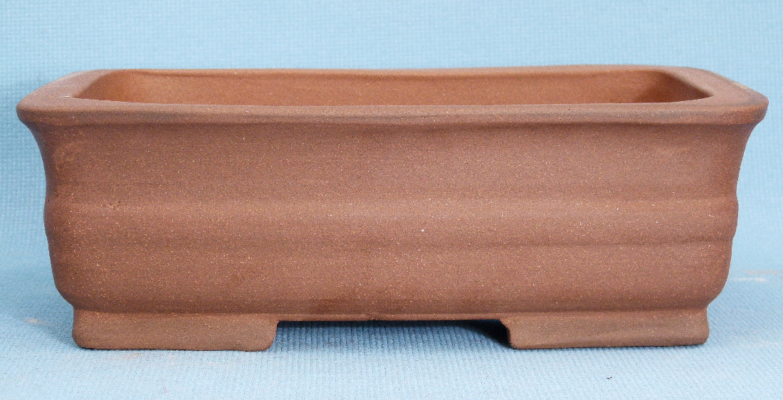 Rectangular Unglazed Bonsai Pot - 10"