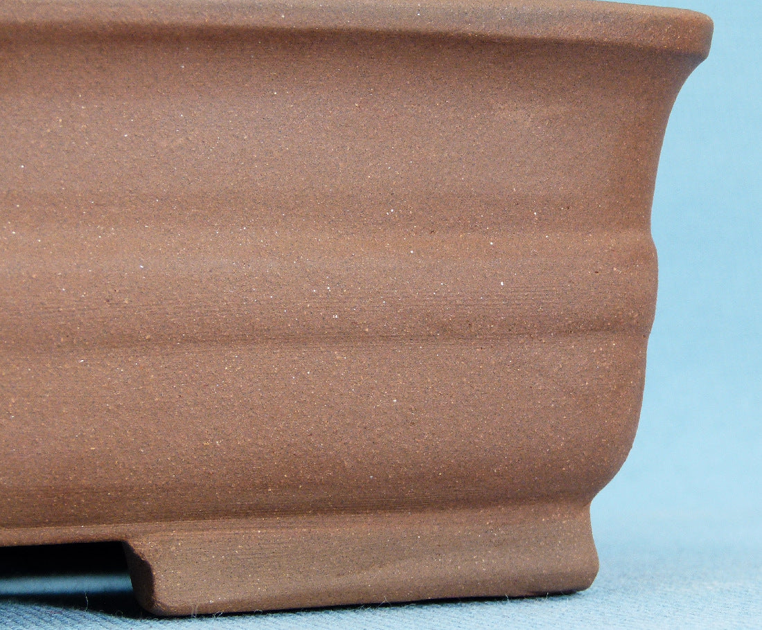 Rectangular Unglazed Bonsai Pot - 10"