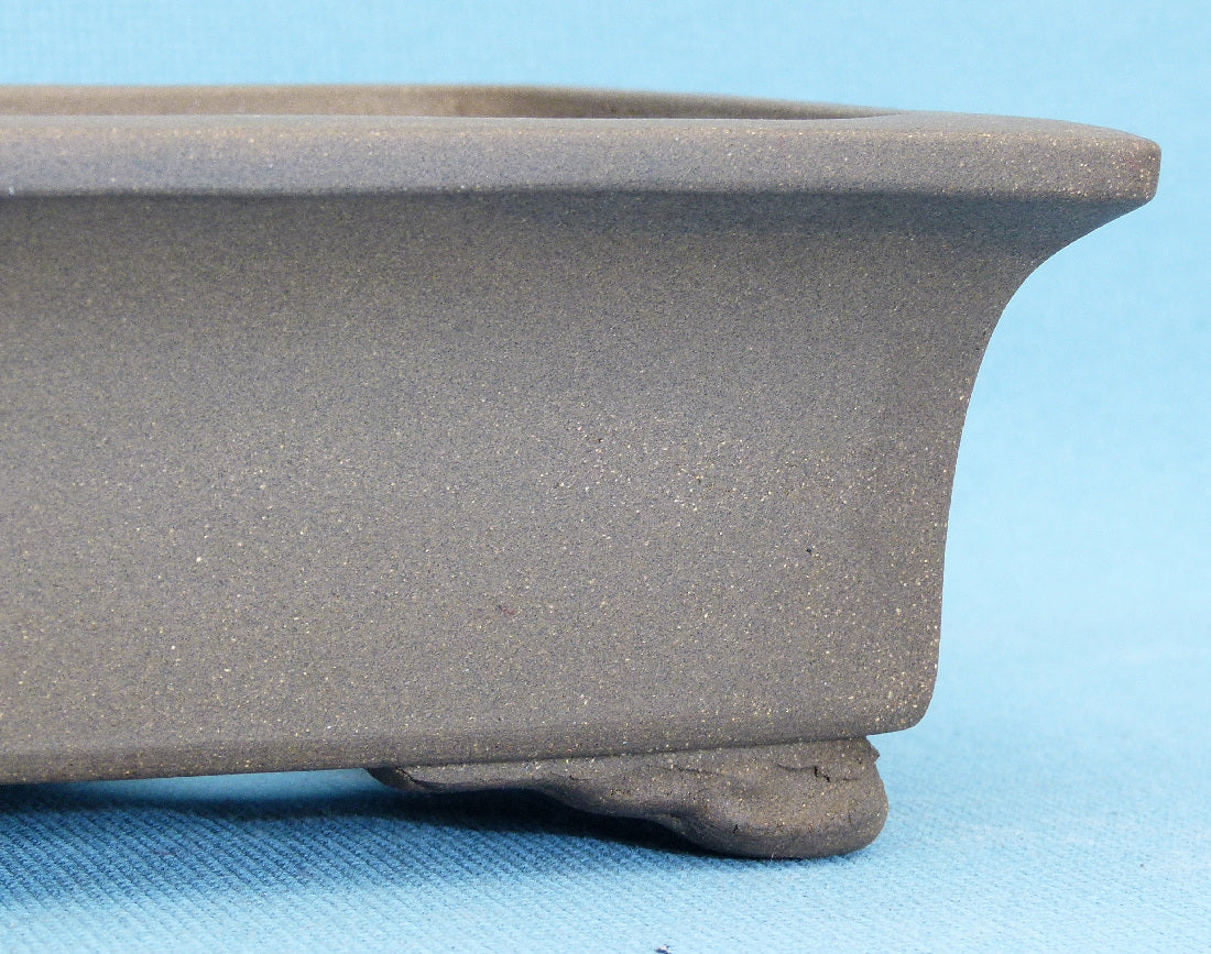 Rectangular Unglazed Bonsai Pot - 10"