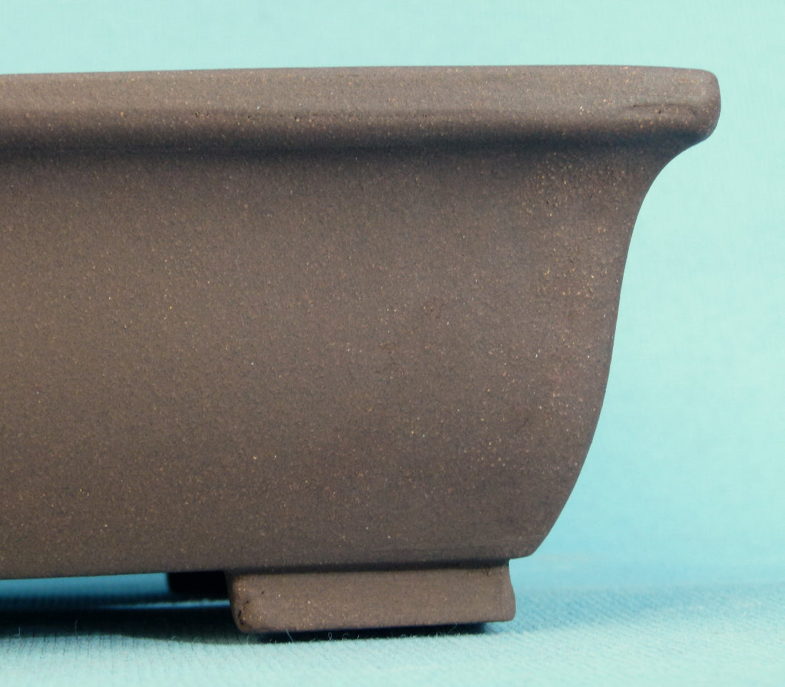 Rectangular Unglazed Quality Bonsai Pot - 12.5"