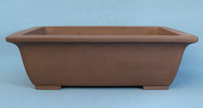 Rectangular Unglazed Quality Bonsai Pot - 13.5"