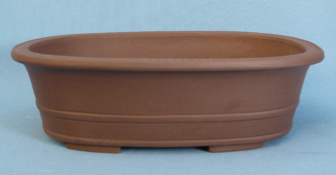 Oval Unglazed Quality Bonsai Pot - 14"