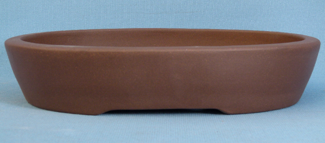 Oval Unglazed Quality Bonsai Pot - 14"