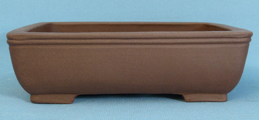 Rectangular Unglazed Quality Bonsai Pot - 10"