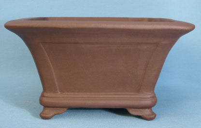 Deep Square Unglazed Quality Bonsai Pot - 14"