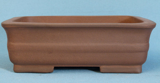 Rectangular Unglazed Quality Bonsai Pot - 10"