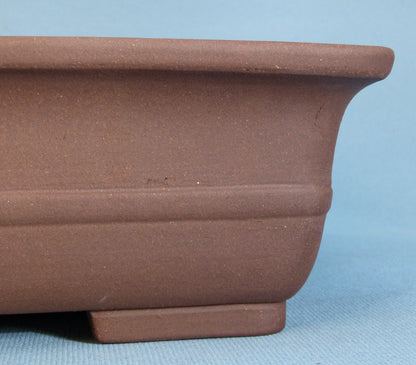 Rectangular Unglazed Quality Bonsai Pot - 17"