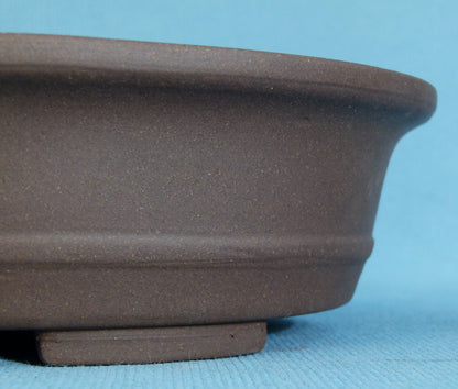 Oval Unglazed Quality Bonsai Pot - 11.5"