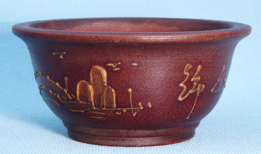 High Quality Hand Decorated Shohin Bonsai Pot