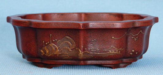 High Quality Hand Decorated Shohin Bonsai Pot