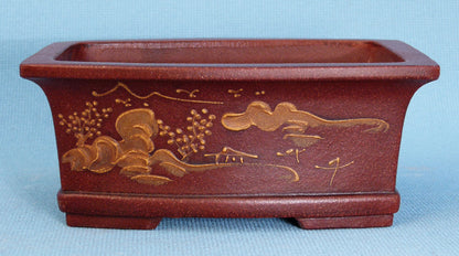 High Quality Hand Decorated Shohin Bonsai Pot